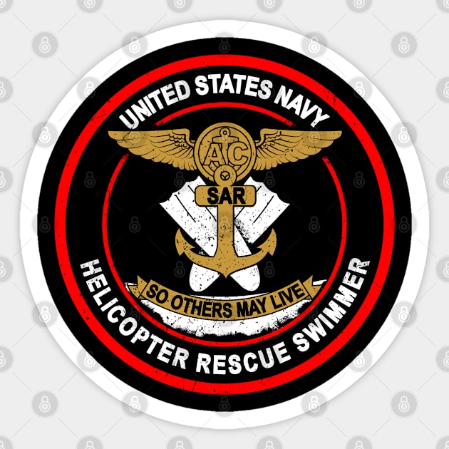 Helicopter Search and Rescue Swimmer - So Others May Live Sticker by aircrewsupplyco